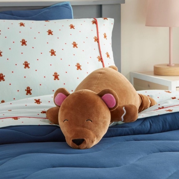 Gingerbread Bear Weighted Plush Throw Pillow - Pillowfort - Picture 3 of 11